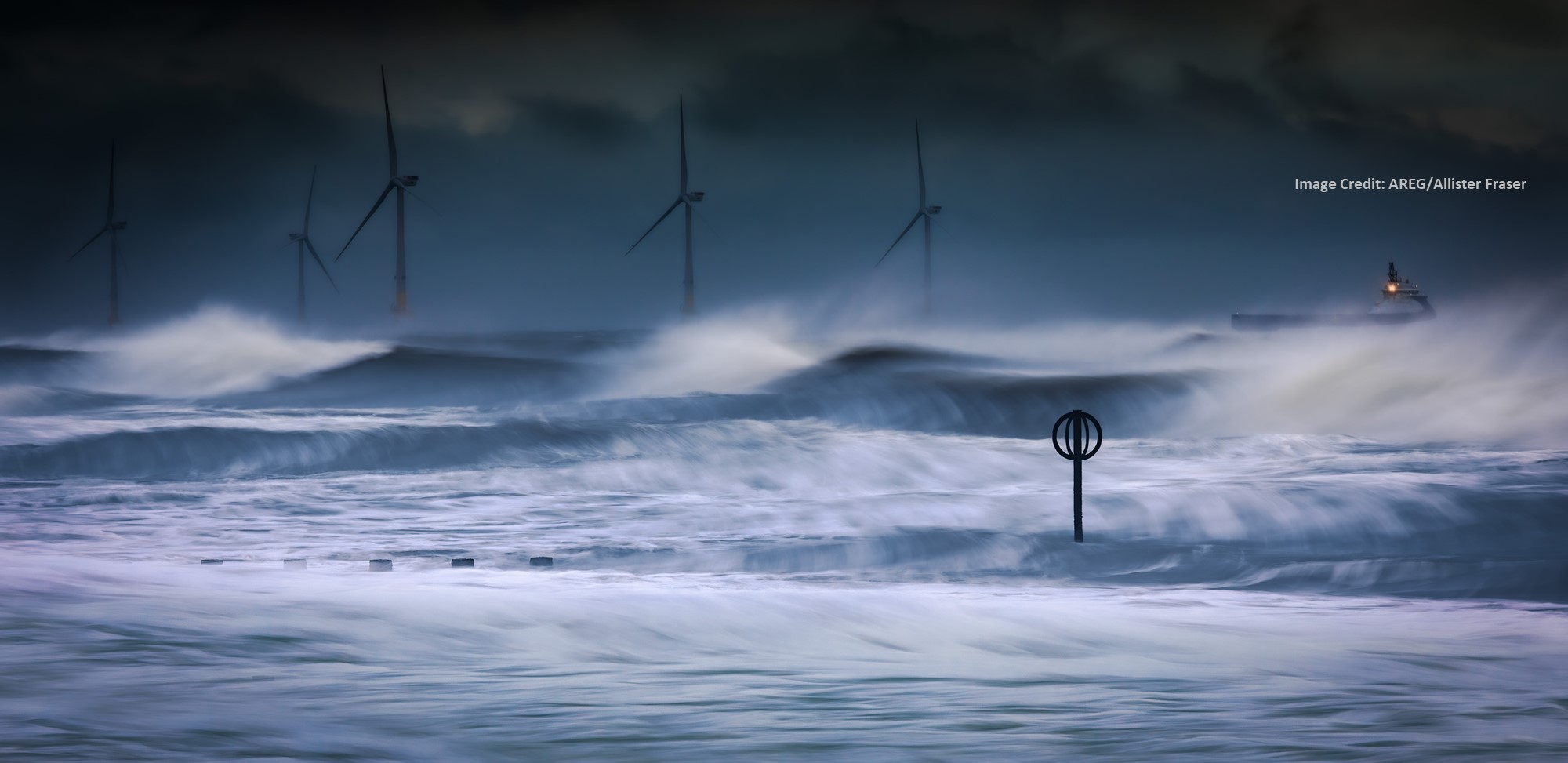 Beatrice offshore wind farm off the coast of Caithness
